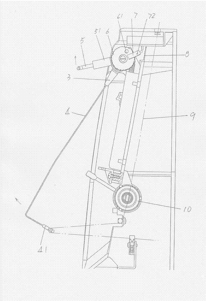 Yarn breakage alarm device of yarn pretension regulating mechanism of computer-based flat knitting machine