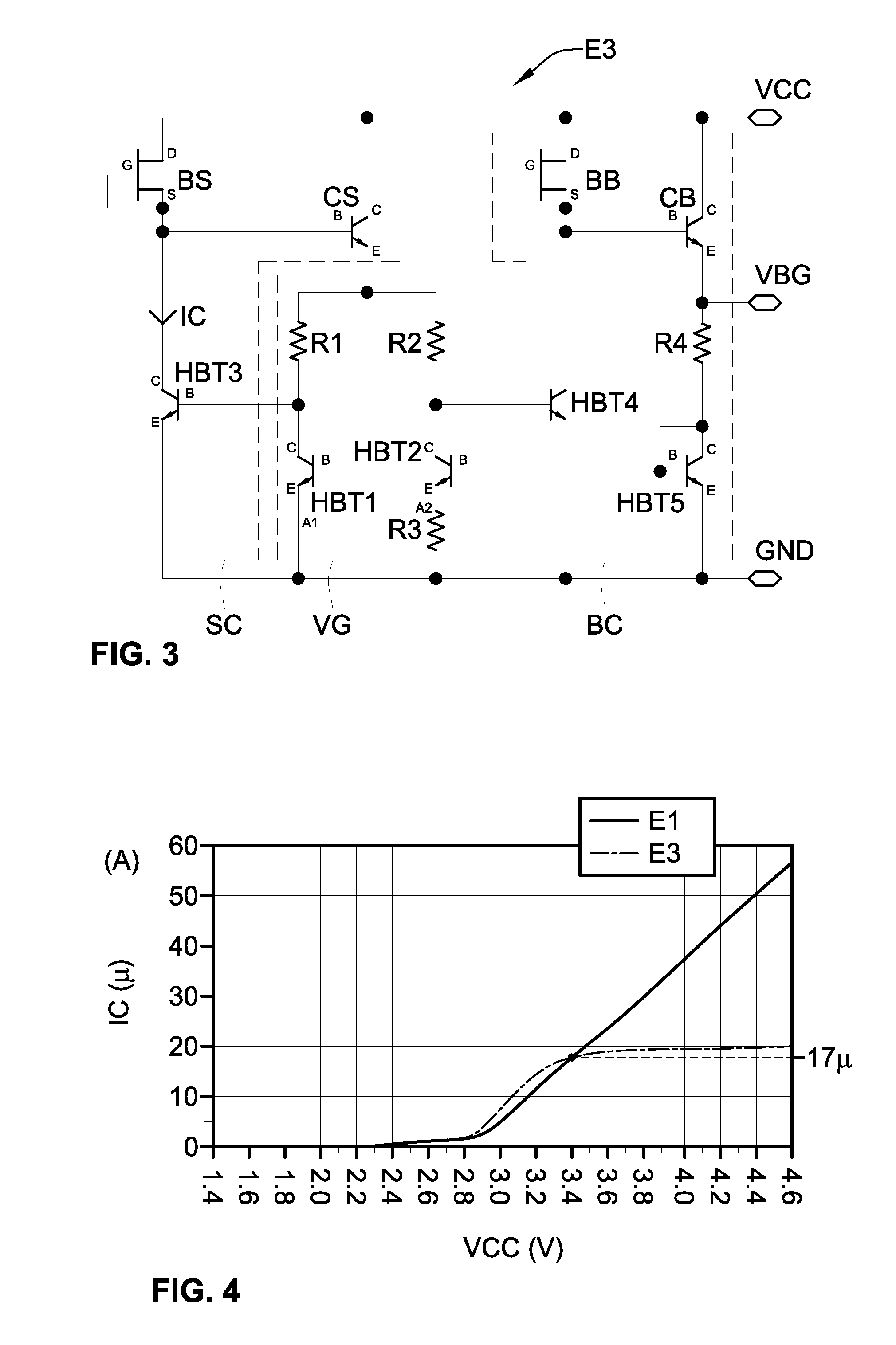 Bandgap reference circuit and method for producing the circuit