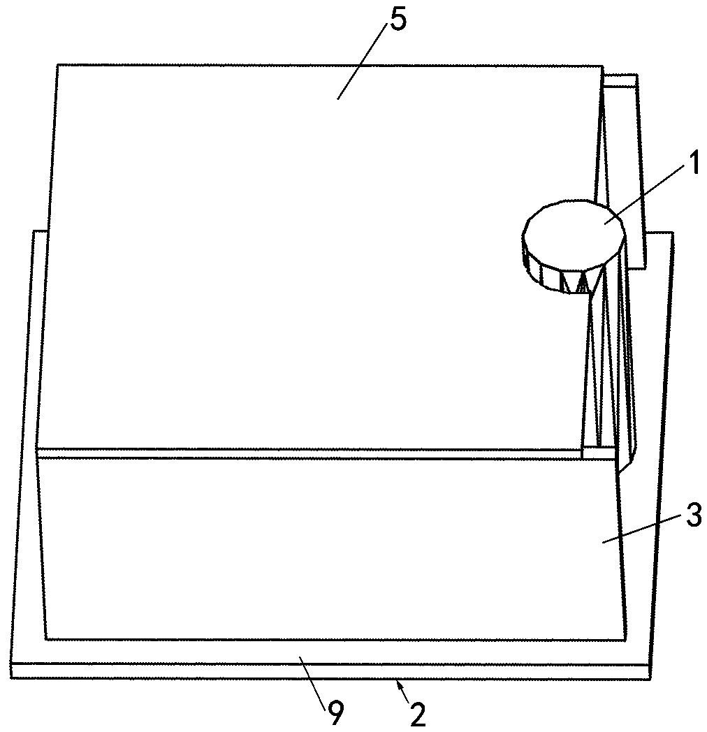 An integrated tower column box type machine room foundation and its construction method and communication signal tower