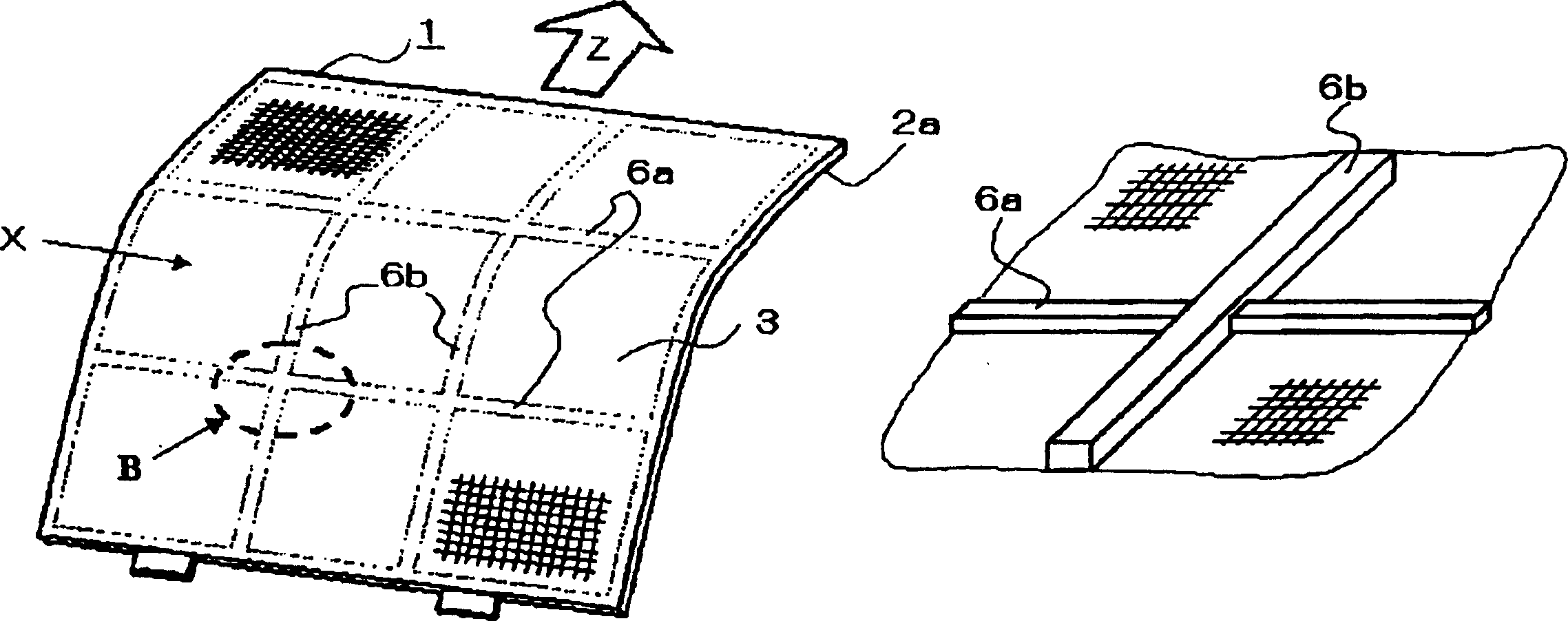 Air filter and blower therewith