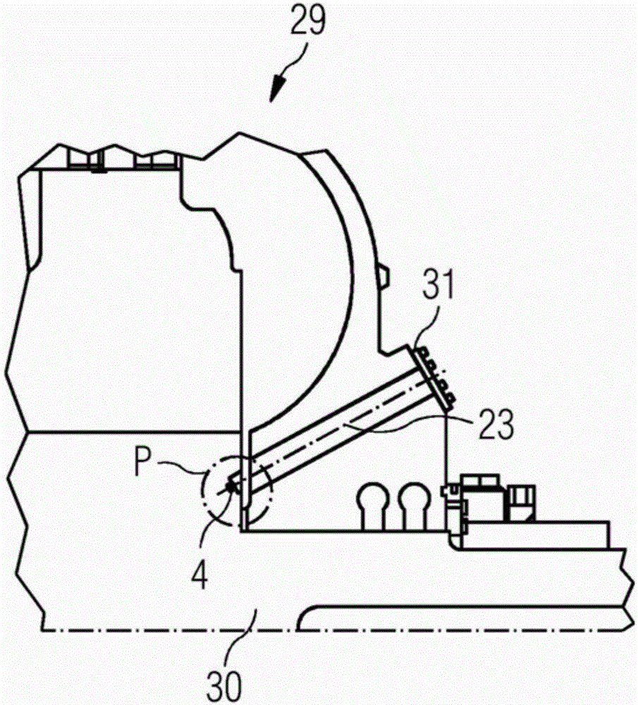 Method and device for securing a threaded element screwed into a threaded seat, method for mounting at least one balancing weight of a turbine, and a turbine