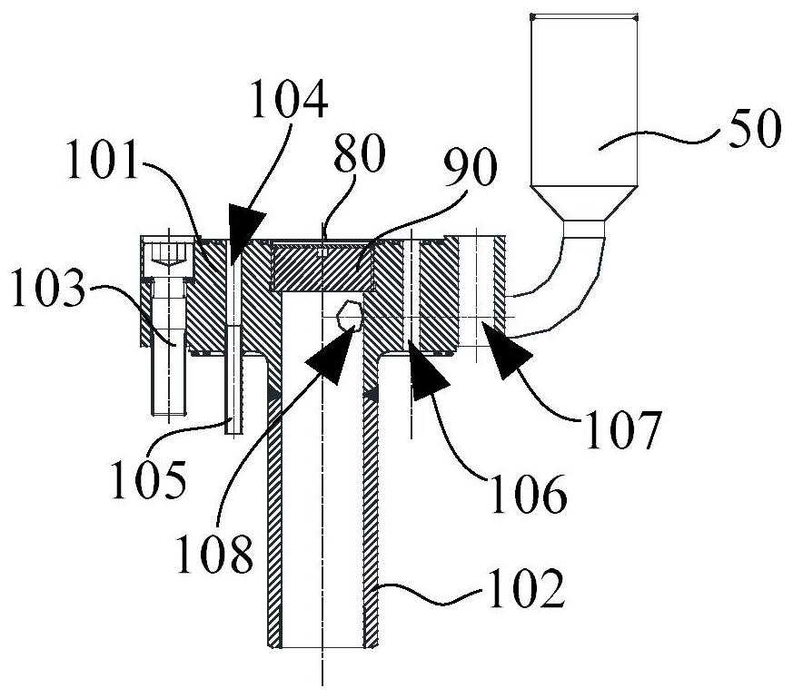 Rod position measurement pressure housing with adapter and control rod hydraulic drive system