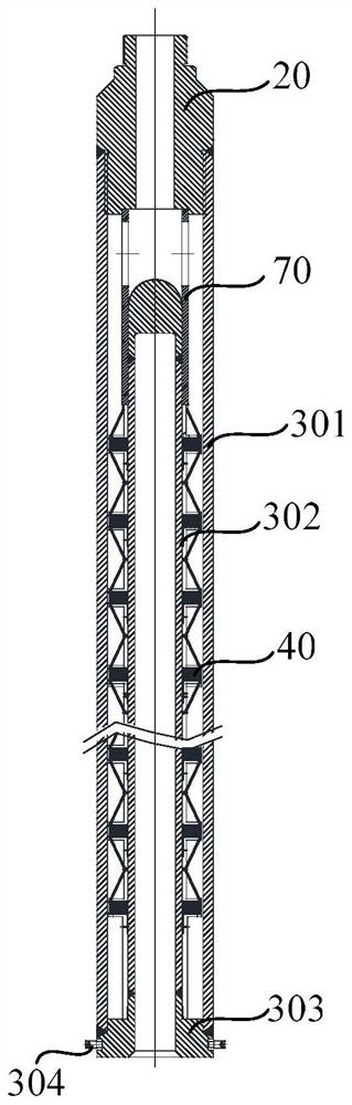 Rod position measurement pressure housing with adapter and control rod hydraulic drive system