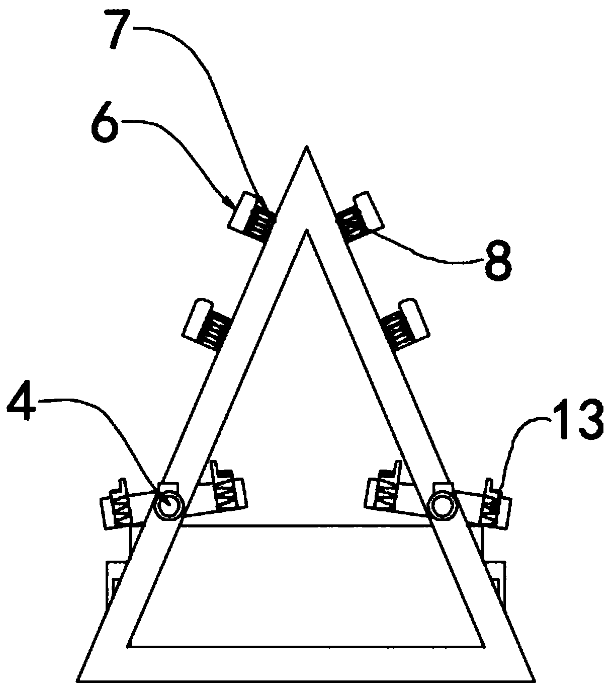 Fitness sports equipment placing rack