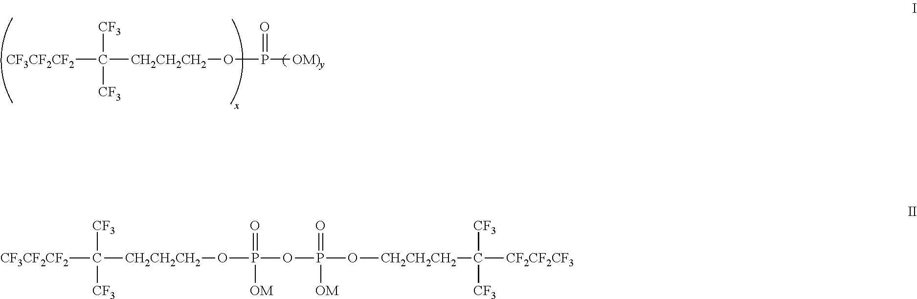 Methods of using fluoroalkyl phosphate compositions