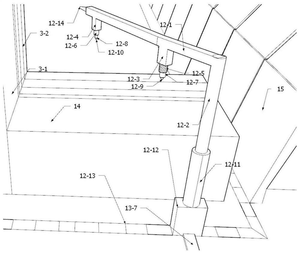 Gob-side entry retaining wall construction system and method based on concrete 3D printing technology