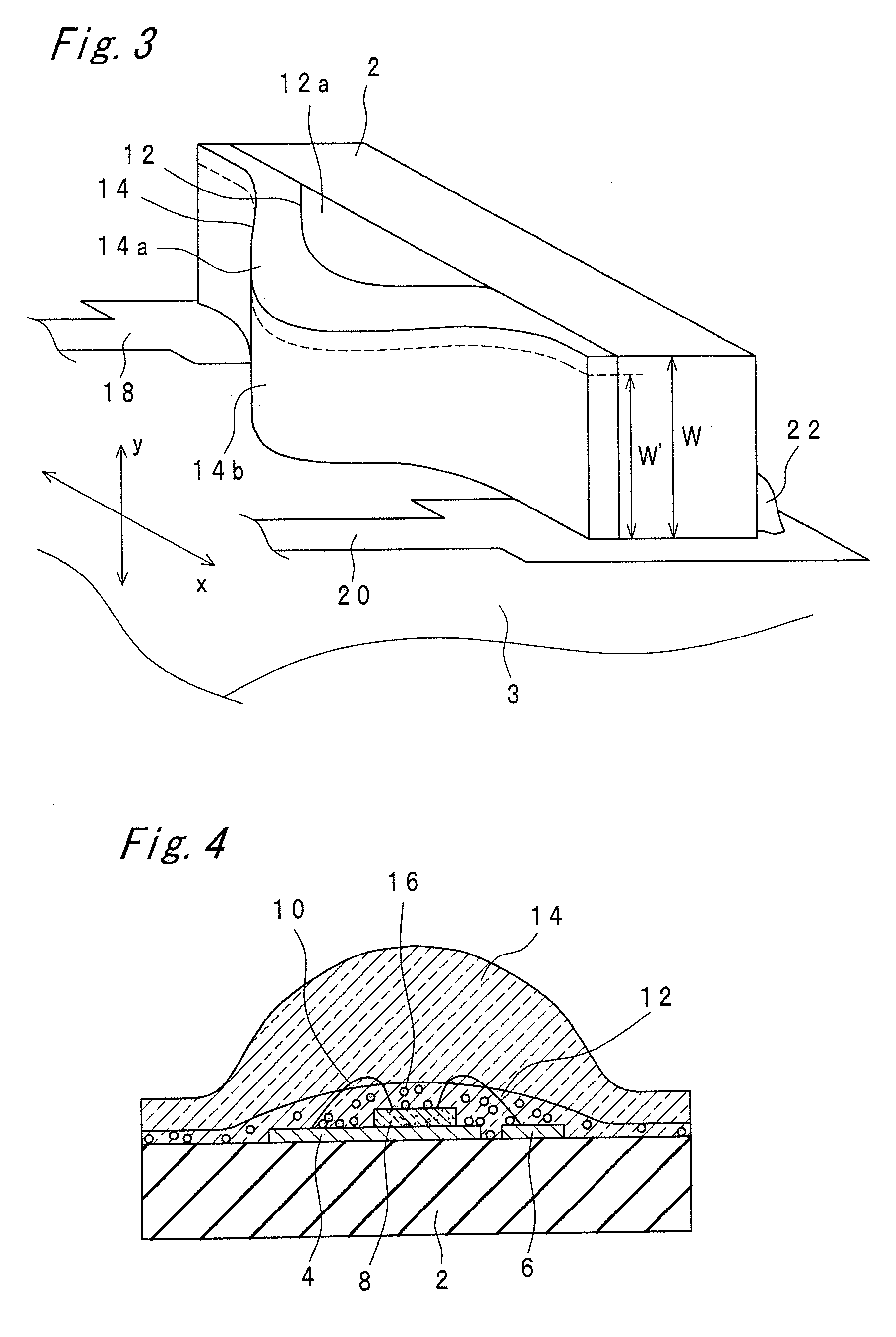 Light emitting device provided with lens for controlling light distribution characteristic