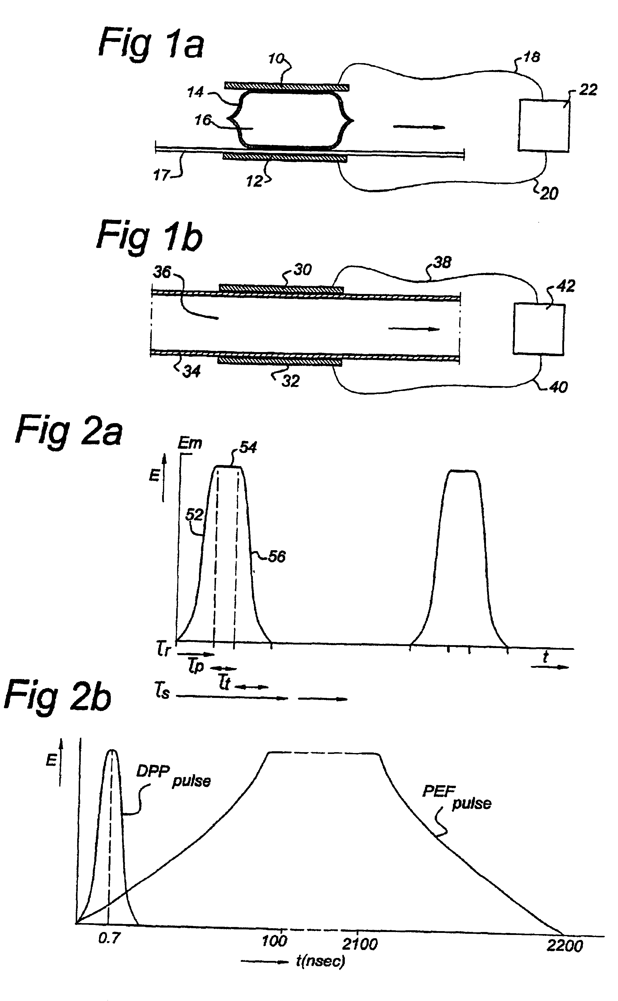 Method for treating products by high voltage pulses