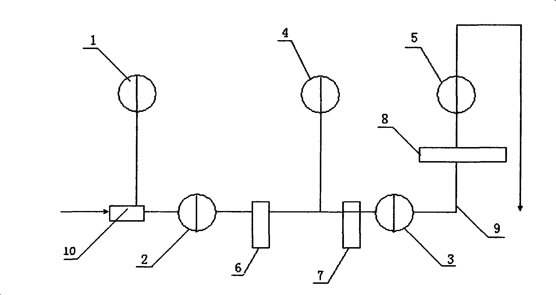 Filtering mechanism for blood therapeutic equipment