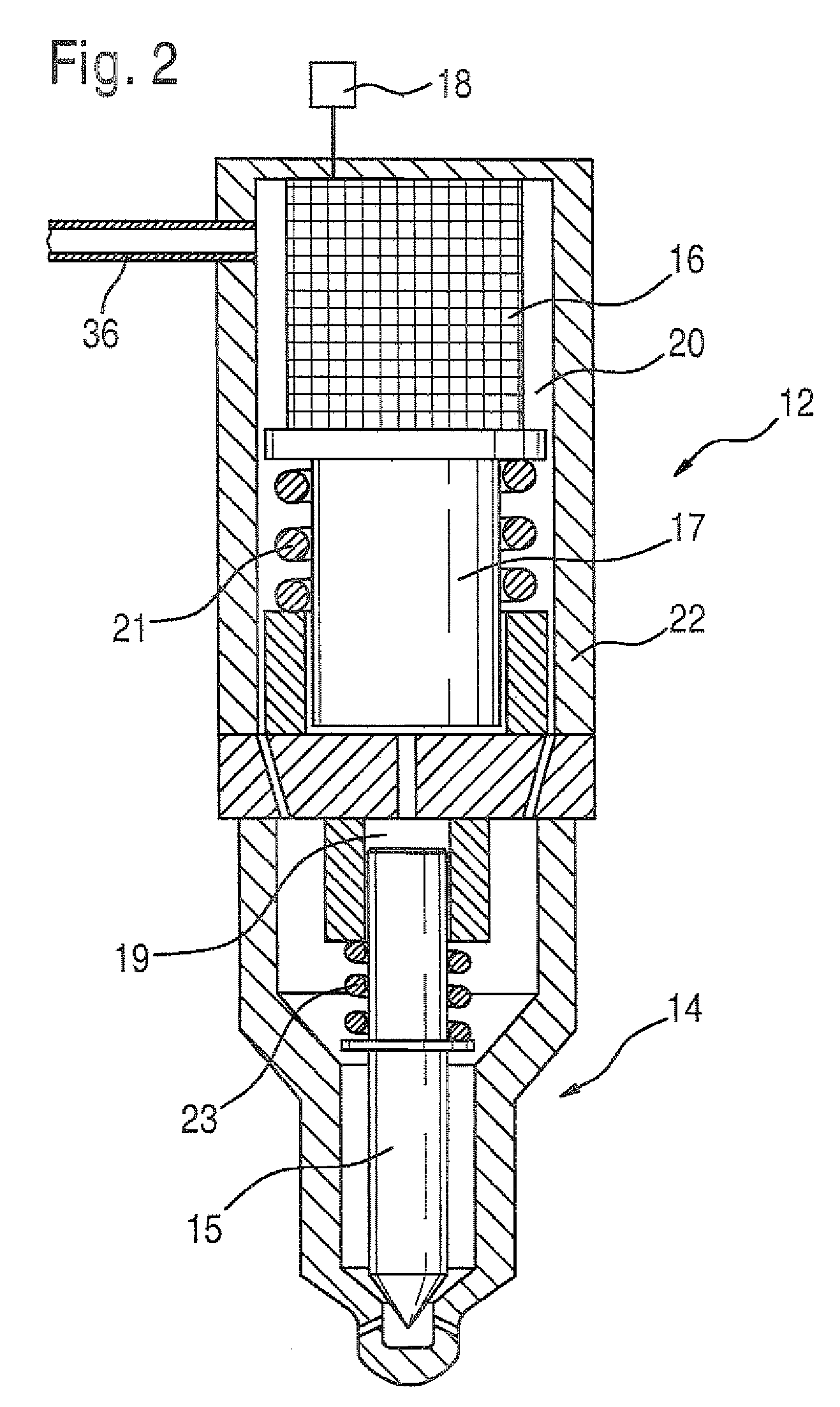 Fuel injection device for an internal combustion engine