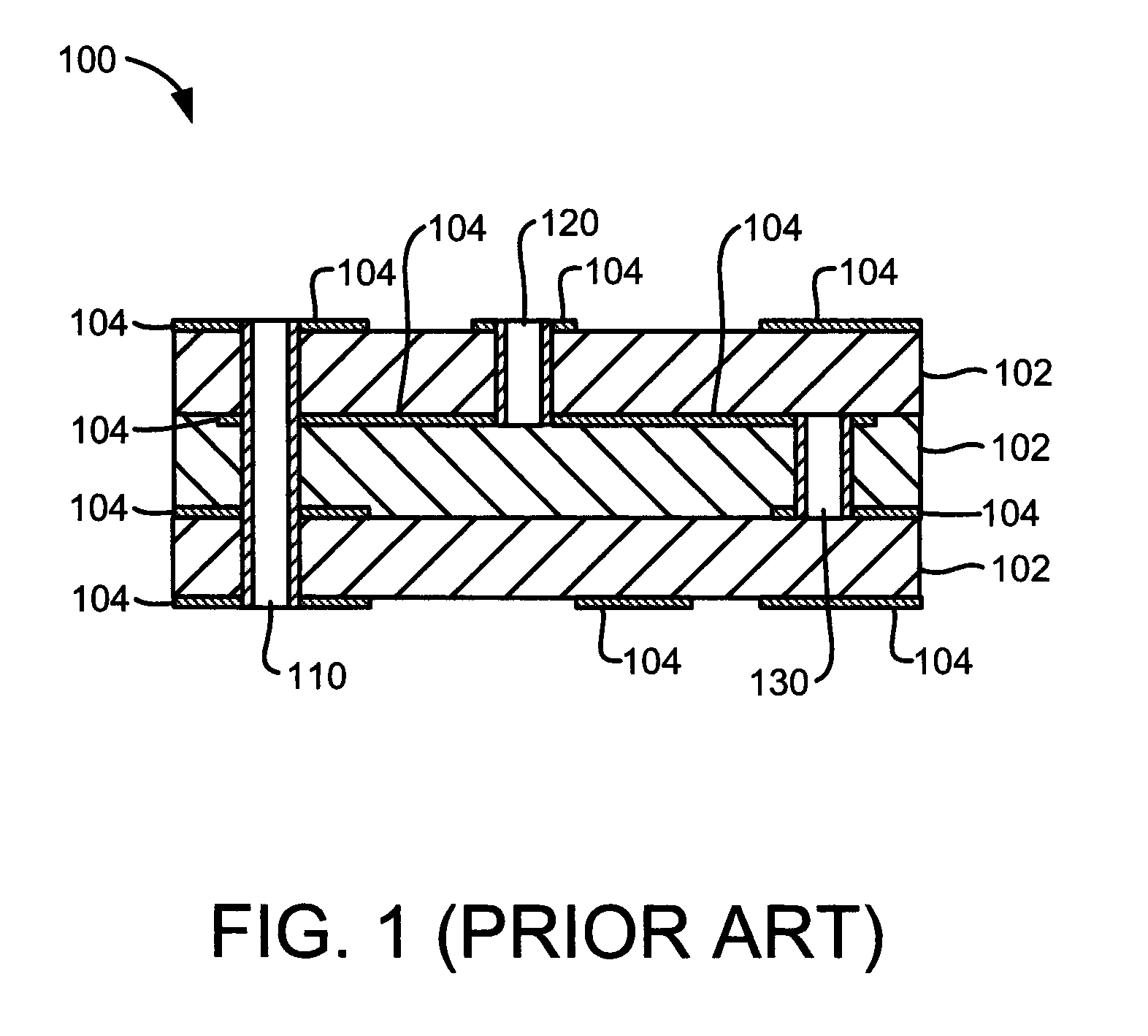 Horizontally Split Vias