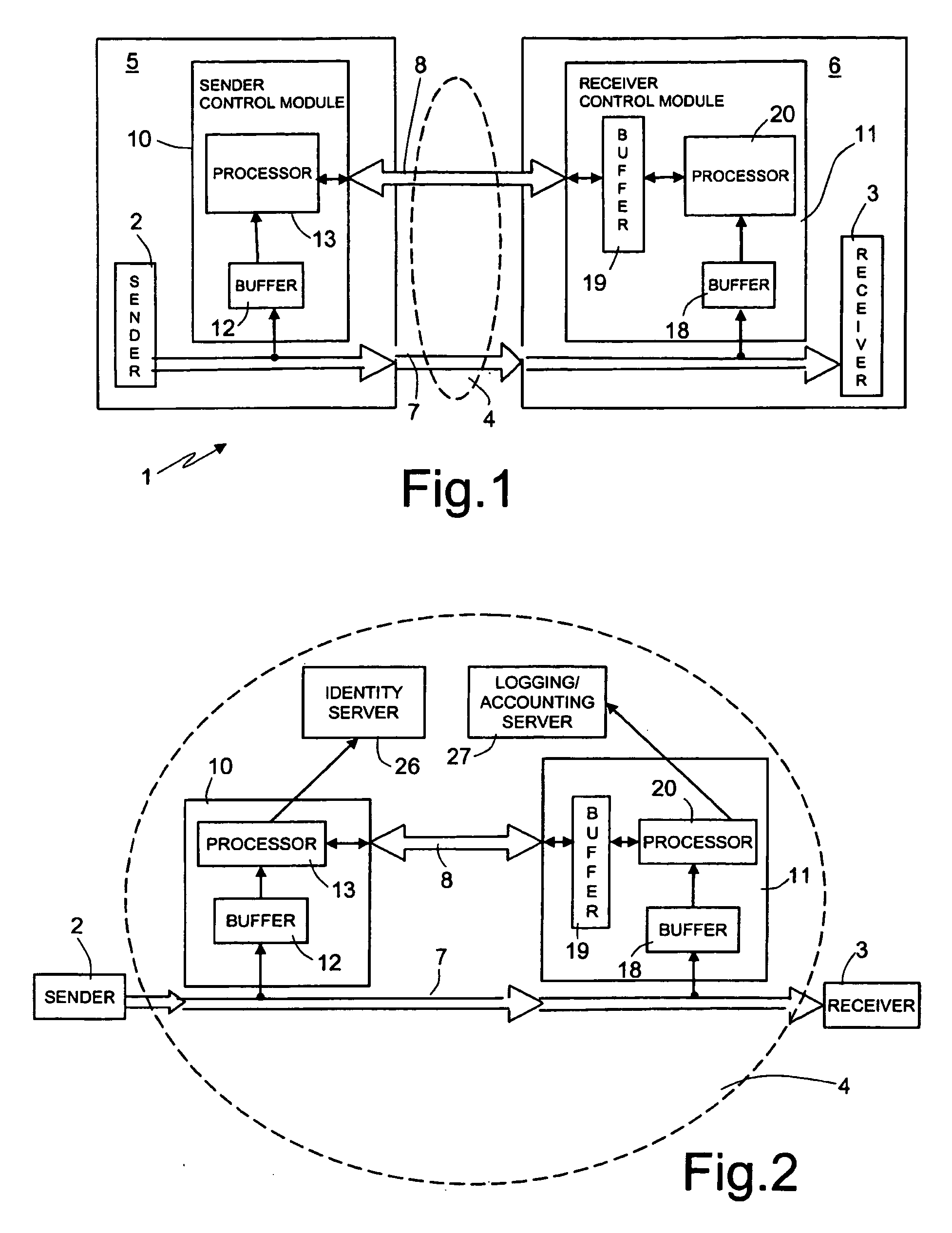 Out-of band authentication method and system for communication over a data network