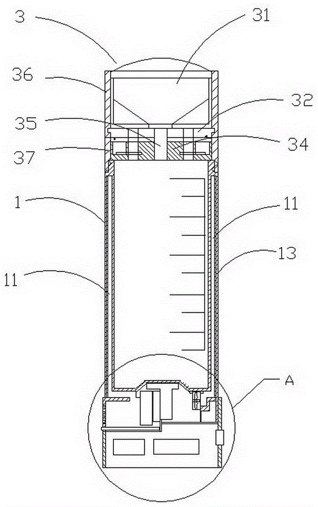 Semiconductor refrigeration structure of a soda cup