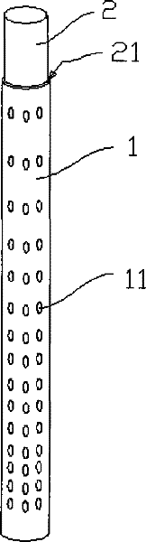 Blowing silencing tube