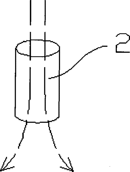 Blowing silencing tube