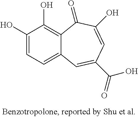 Halogenated benzotropolones as atg4b inhibitors