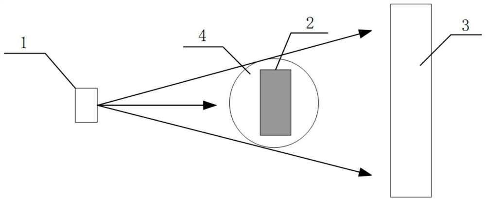 Method for identifying inclusions in special powder material based on digital DR imaging technology