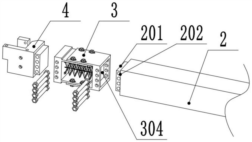 Fabricated beam-column connecting device and connecting method