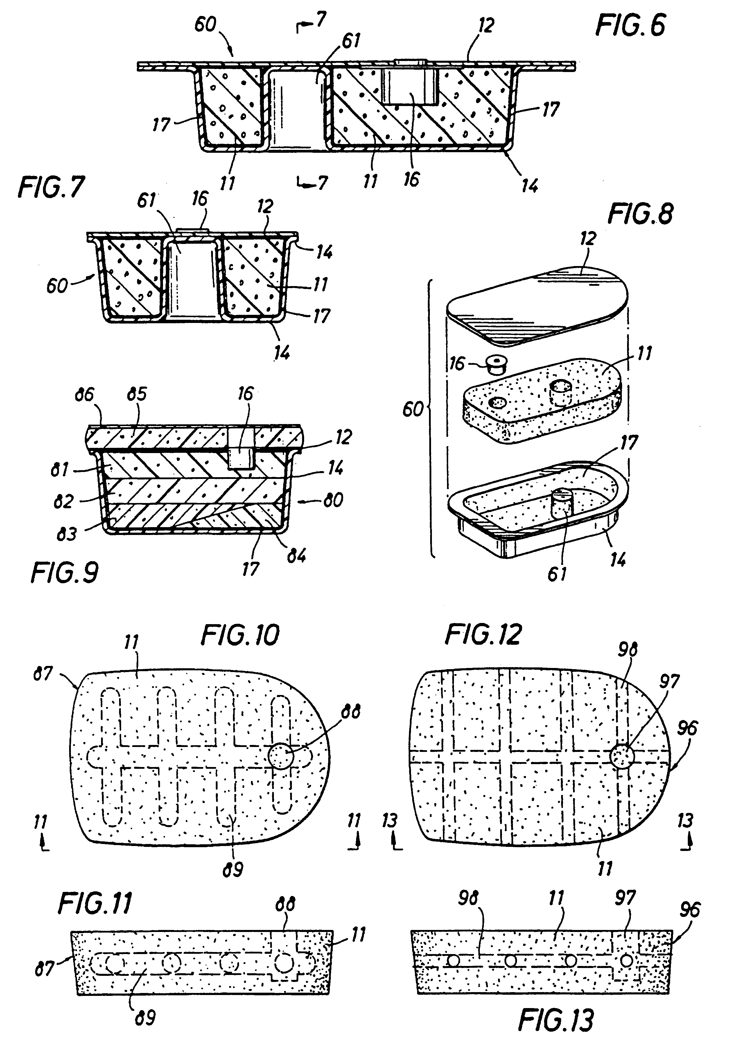 Impact absorbing composites and their production