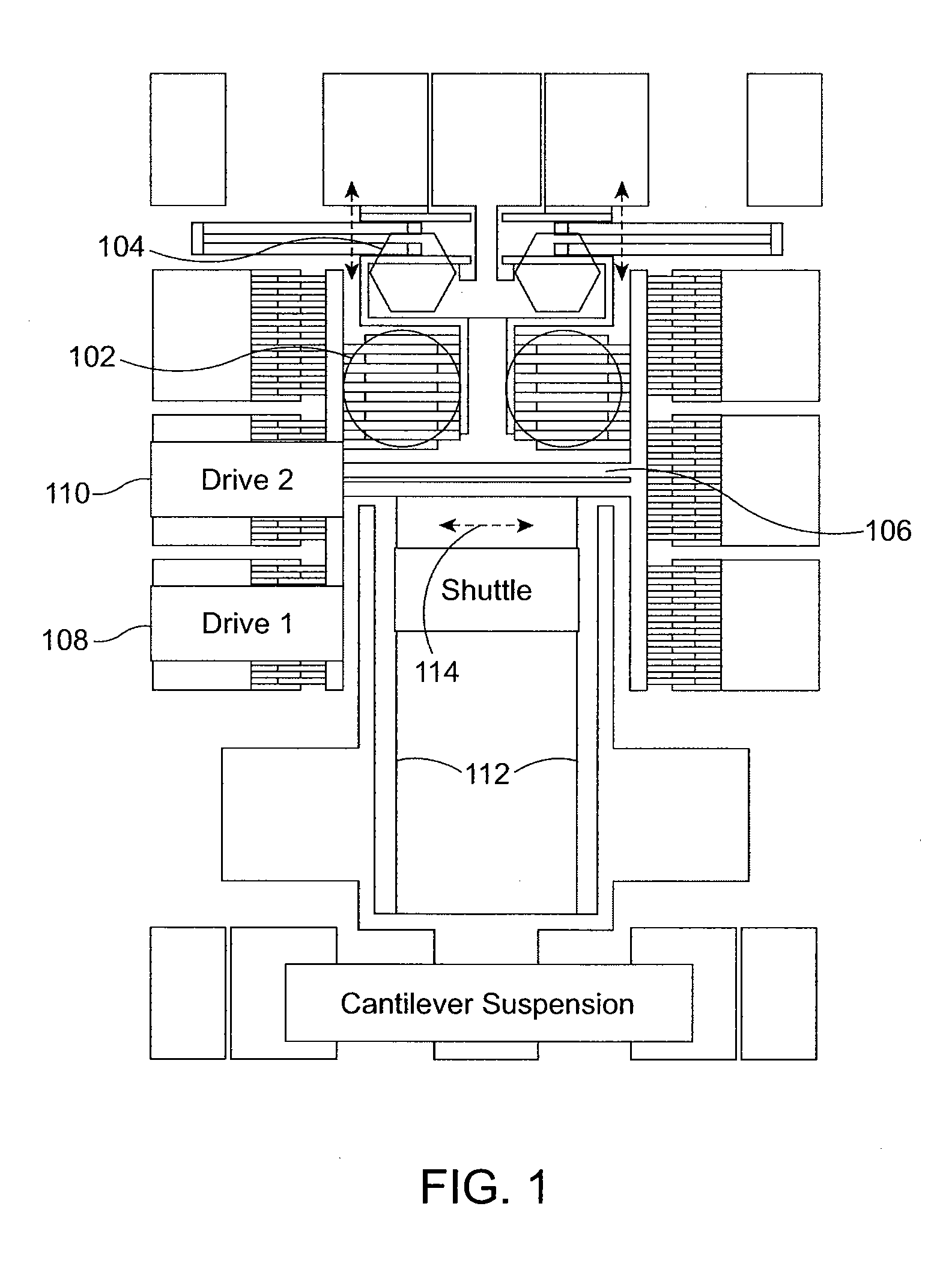 Integrated MEMS metrology device using complementary measuring combs