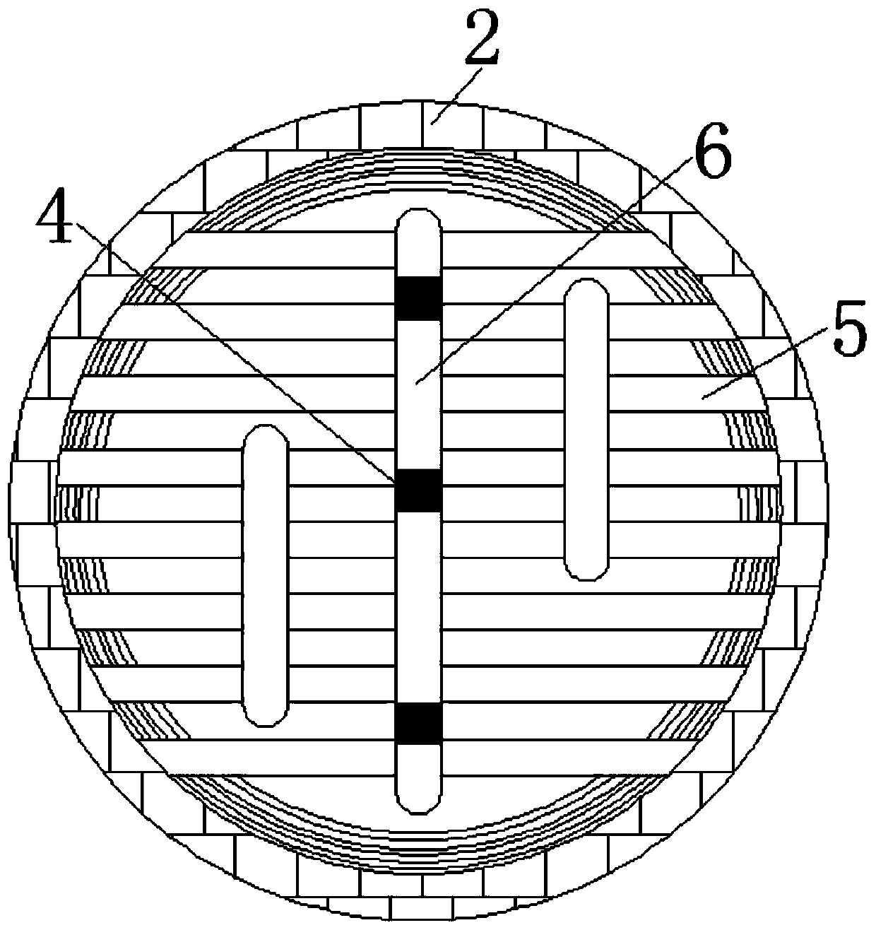 Anti-clogging device capable of protecting spray nozzles along with flow of solution