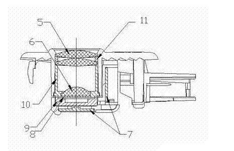 Automobile door projecting lamp and application thereof