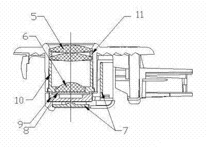 Automobile door projecting lamp and application thereof