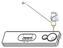 Chlamydia pneumoniae detection reagent card and kit and detection method