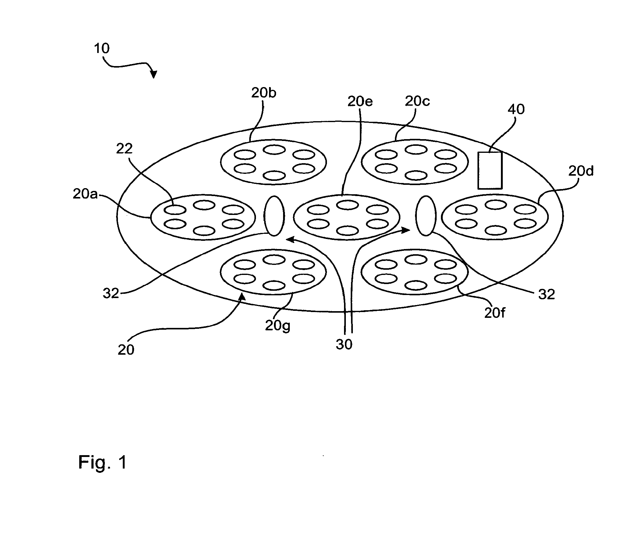 Method for improving the illumination of an illumination region from an illumination device