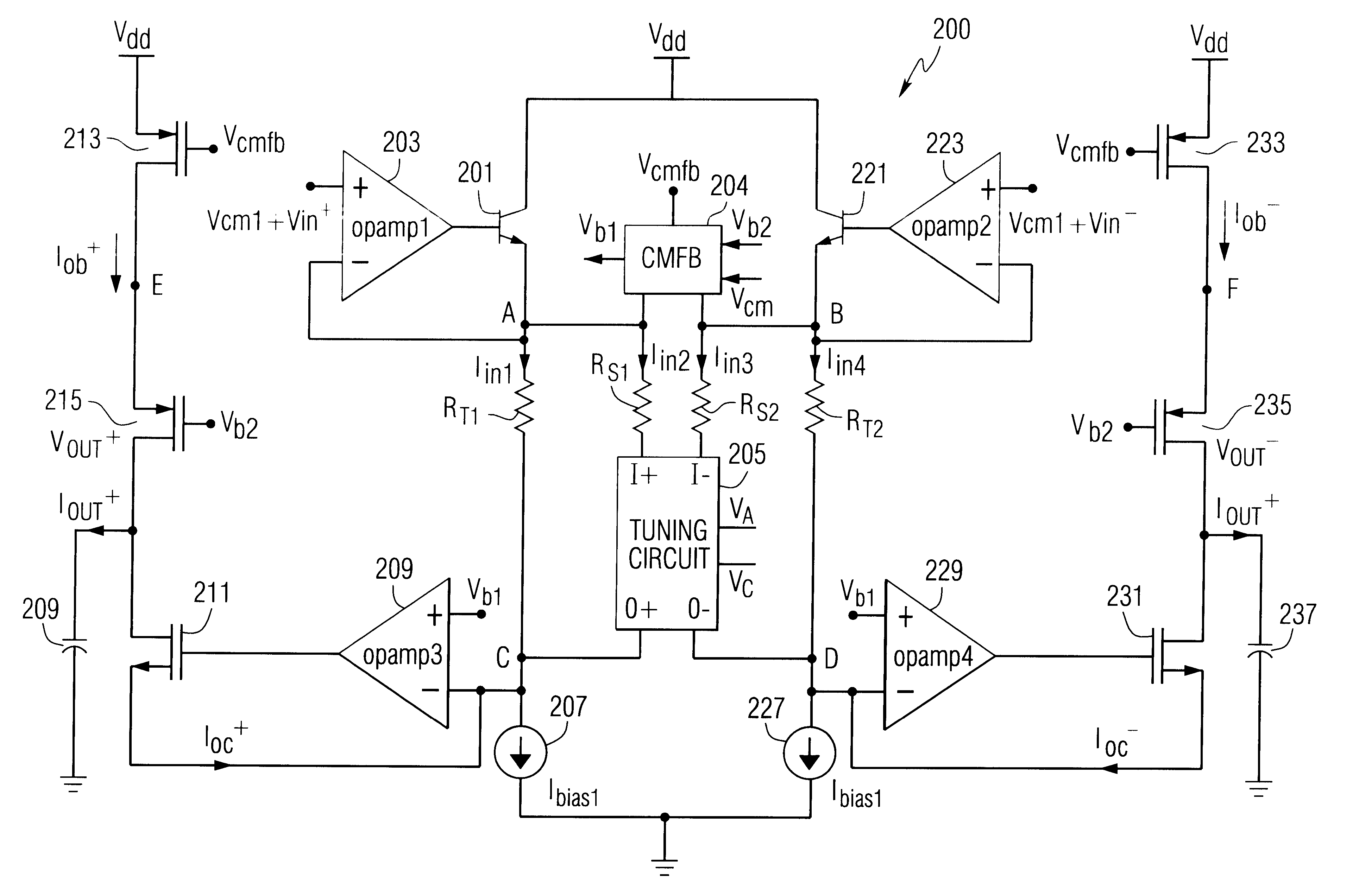 Ultra linear high frequency transconductor structure