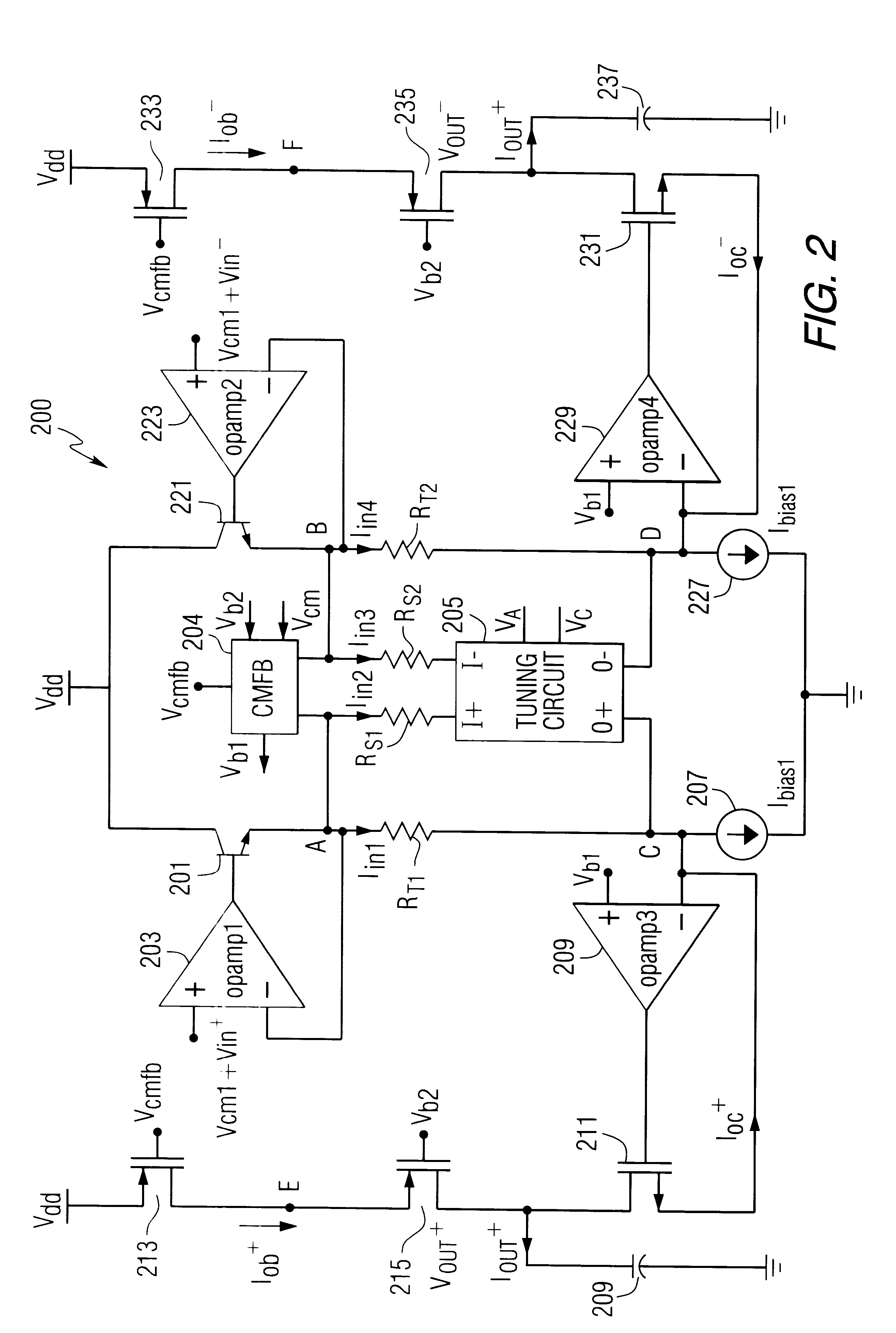 Ultra linear high frequency transconductor structure