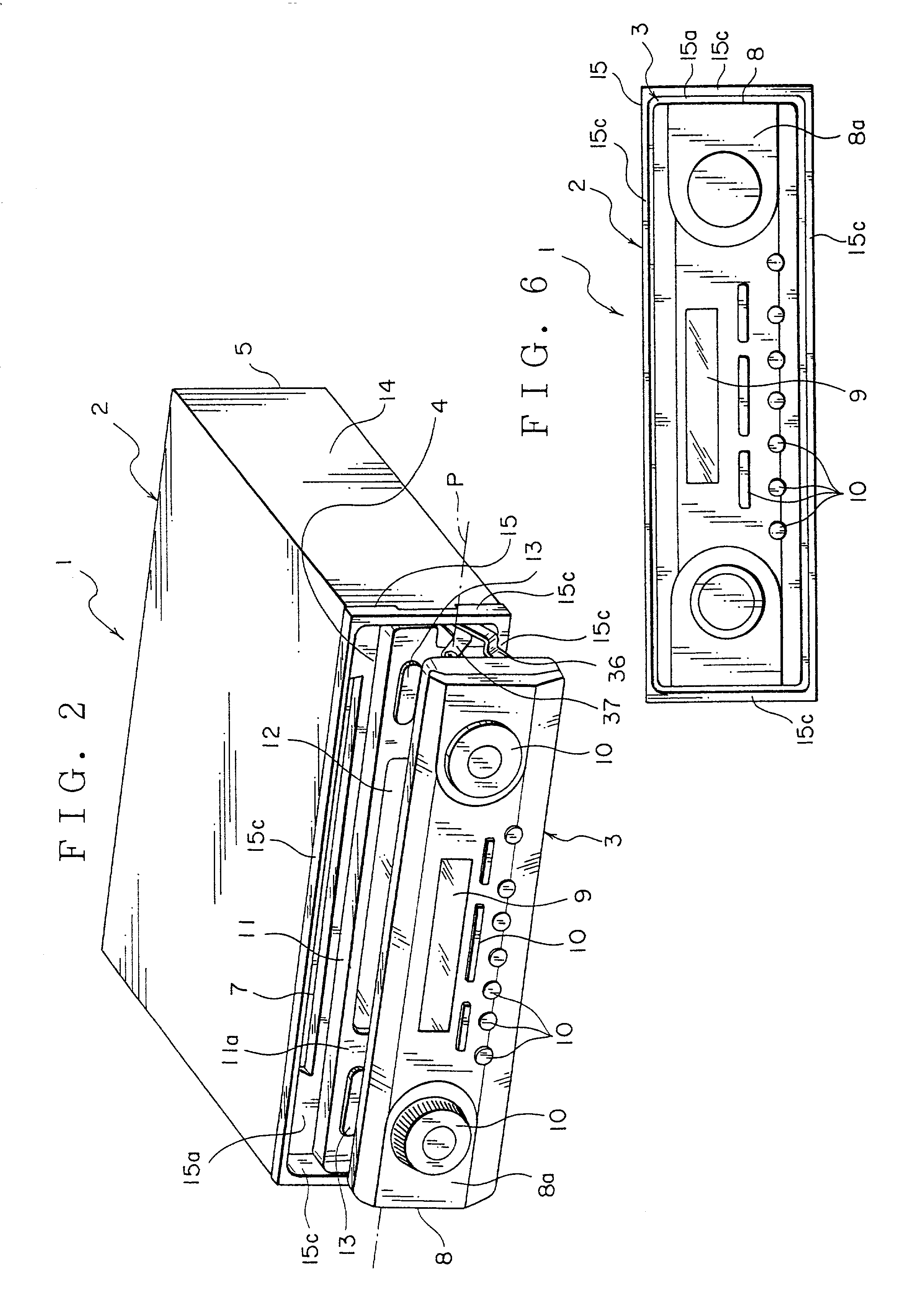 Electronic instrument having first and second operation units