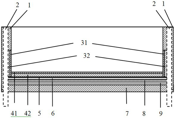 Muck drainage pond structure and pressure difference electromagnetic field coupling drainage method for muck