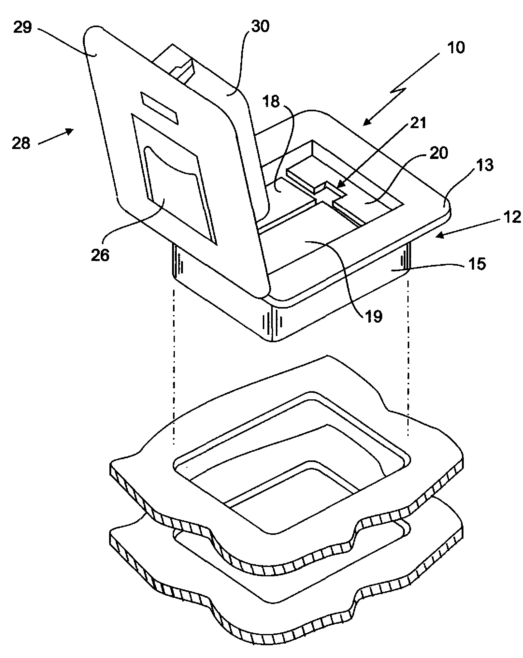 Security improvement for package fastening clips