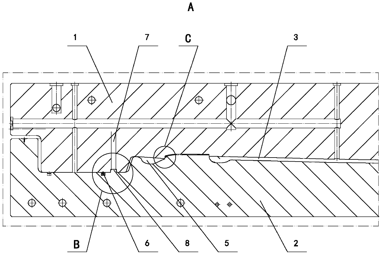 Manufacturing process of carbon fiber automobile door outer plate