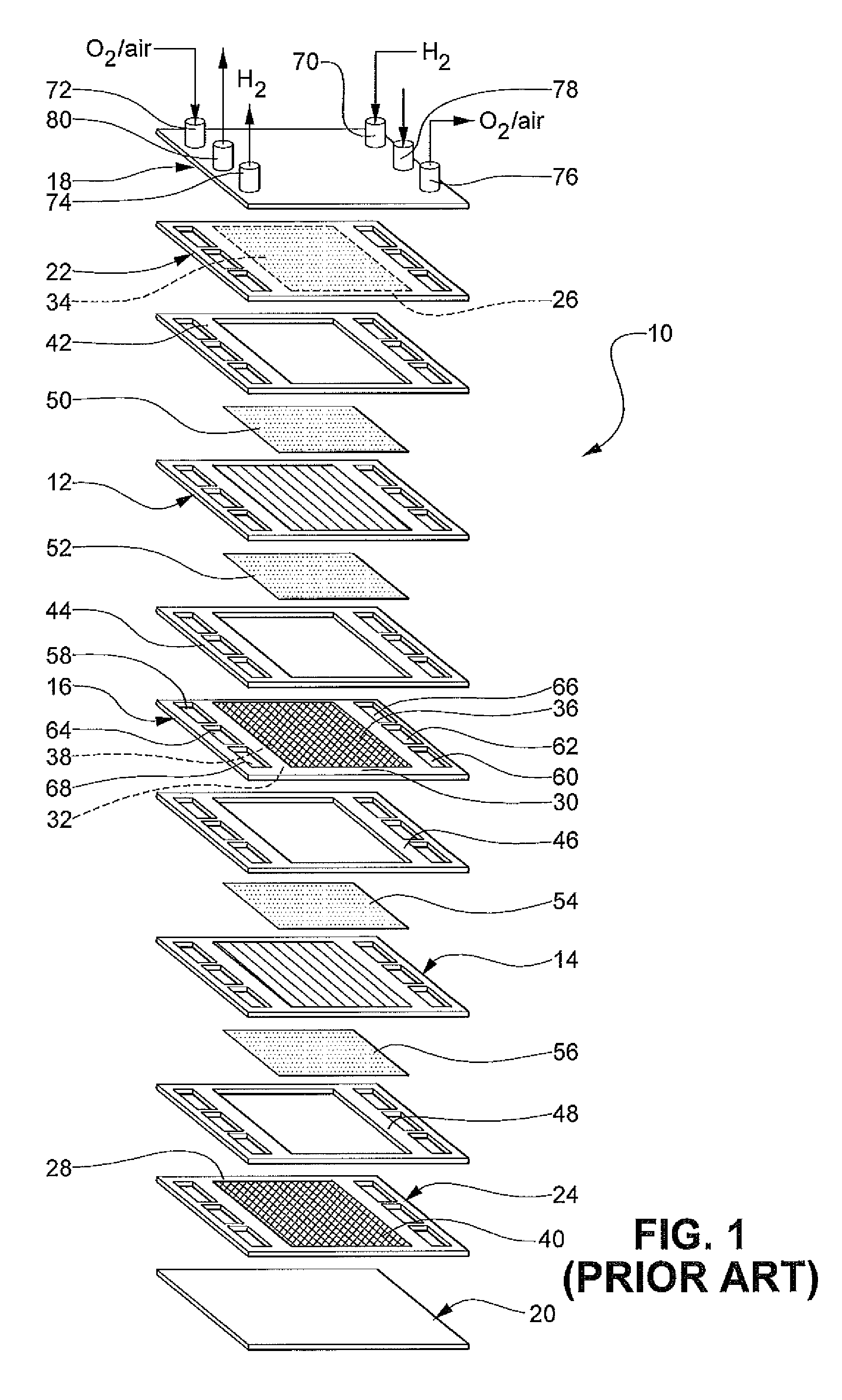 Electroformed bipolar plates for fuel cells