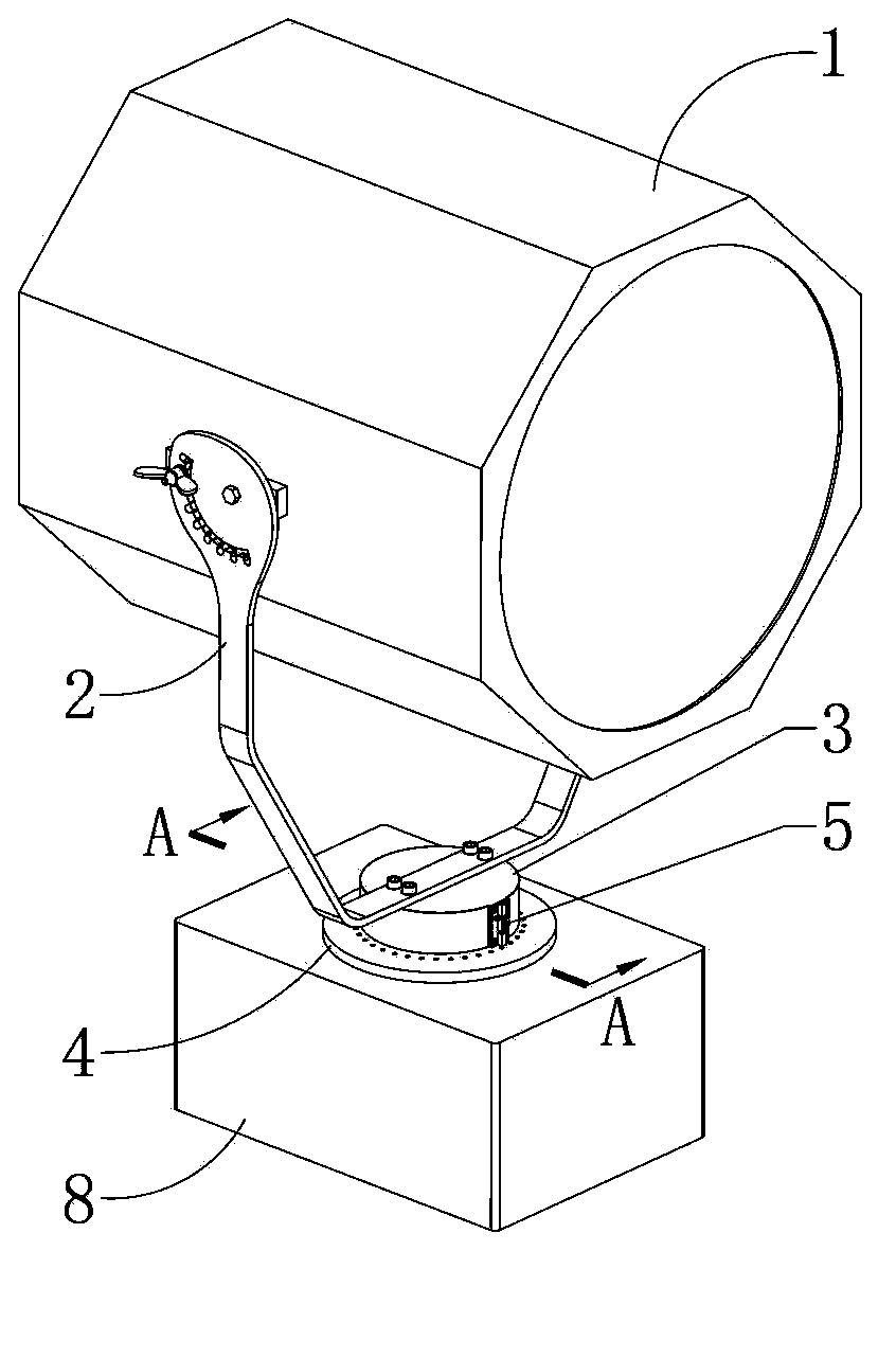 Structure for manually adjusting direction of lamp head, and lamp