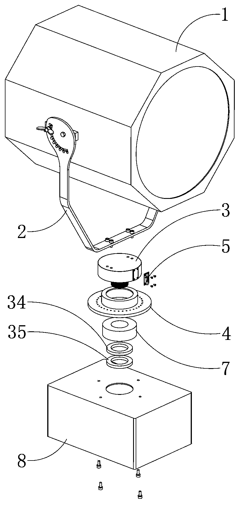 Structure for manually adjusting direction of lamp head, and lamp