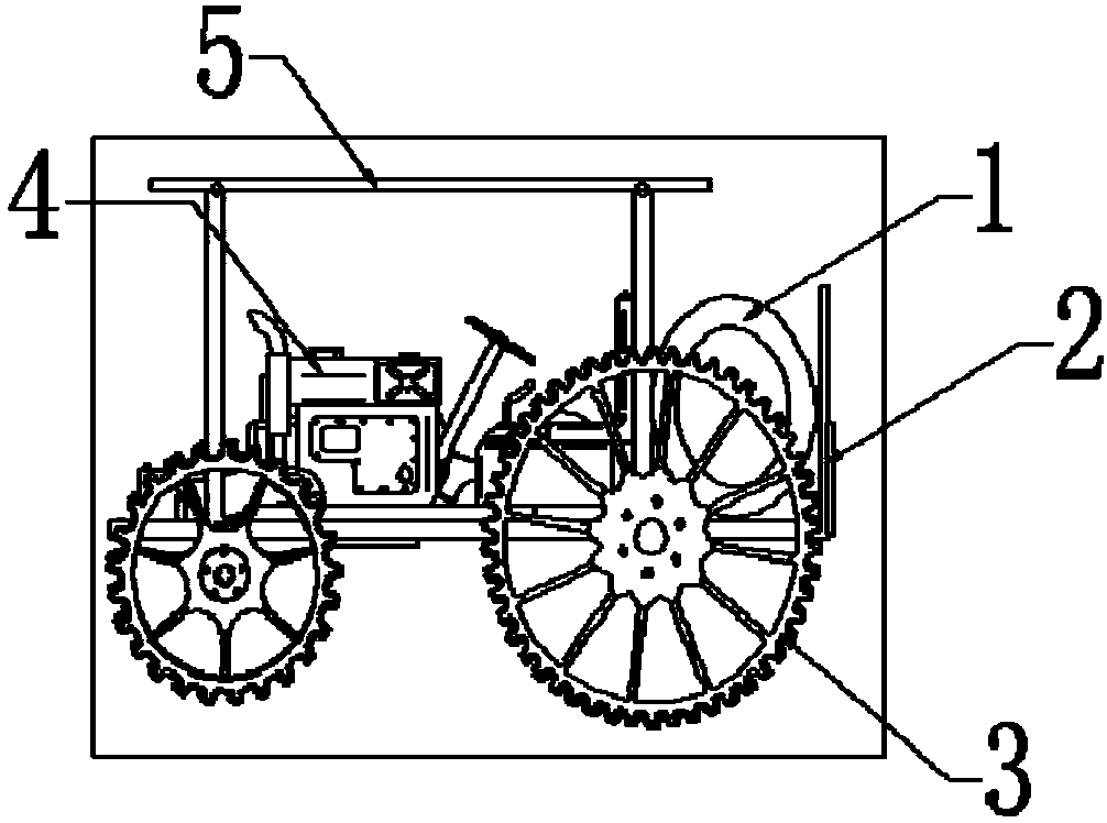 Agricultural pesticide spraying device applicable to large plantation bases