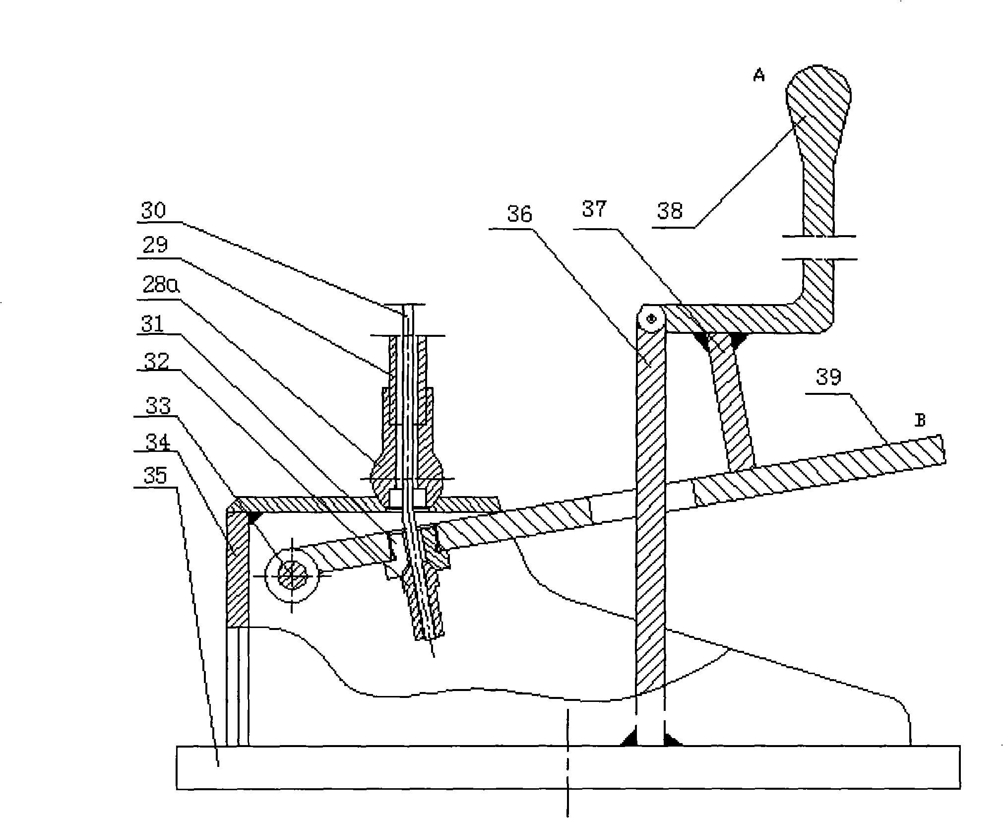 Hydraulic locking power mechanism of mechanical arm joint for surgery