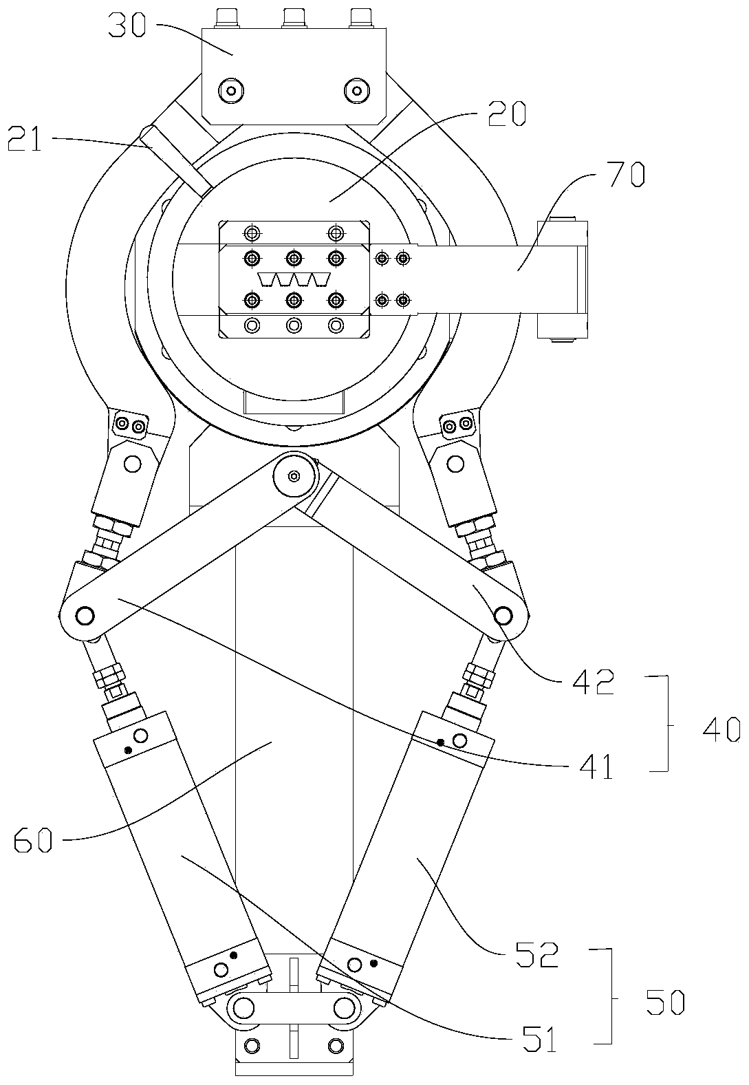 Extrusion machine head