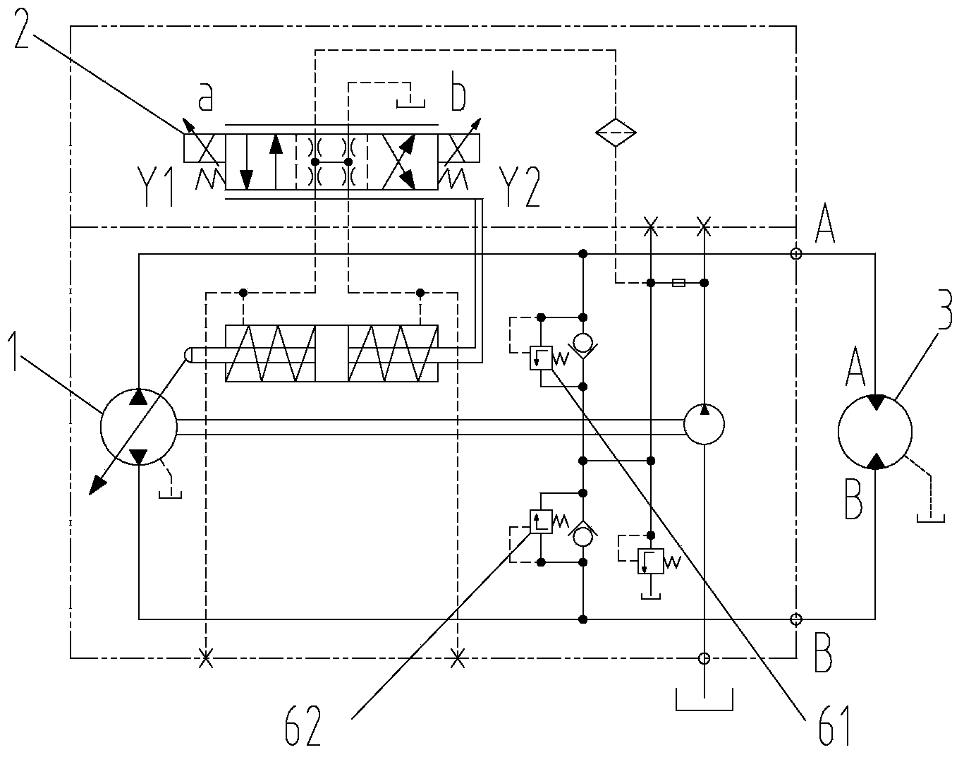 Hydraulic motor locked-rotor prevention control system and method and engineering machine