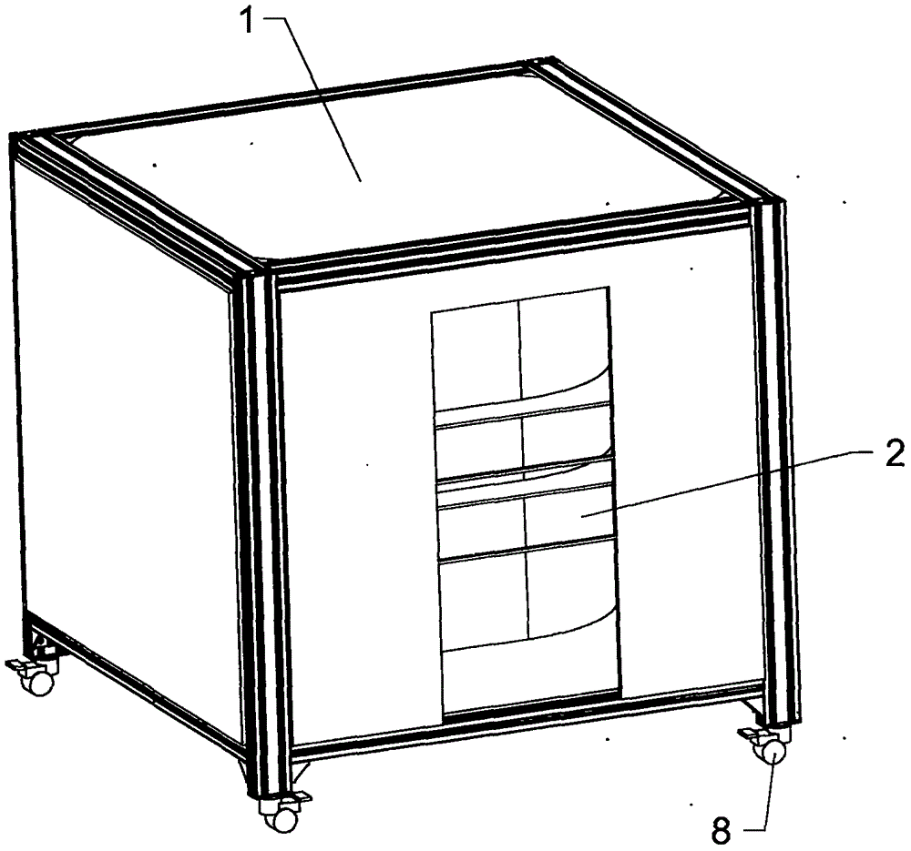 Intelligent rotary delivery parcel cabinet with voice prompting function