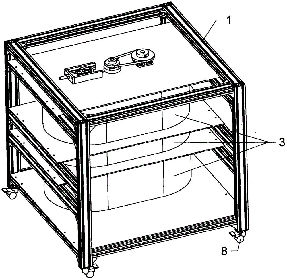 Intelligent rotary delivery parcel cabinet with voice prompting function