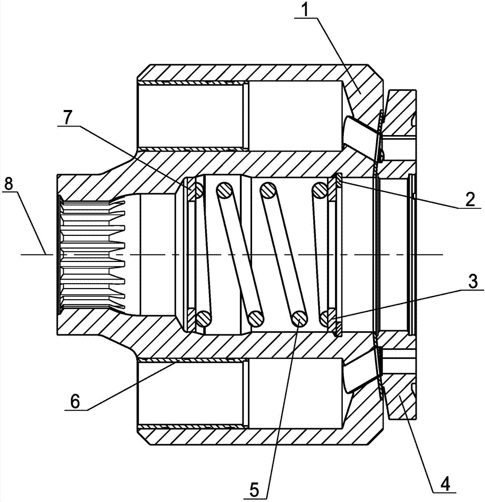 Oil distribution disc and cylinder block assembly of hydraulic pump and machining method thereof