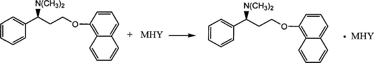 Naphthyloxy benzedrine derivatives and preparation method thereof