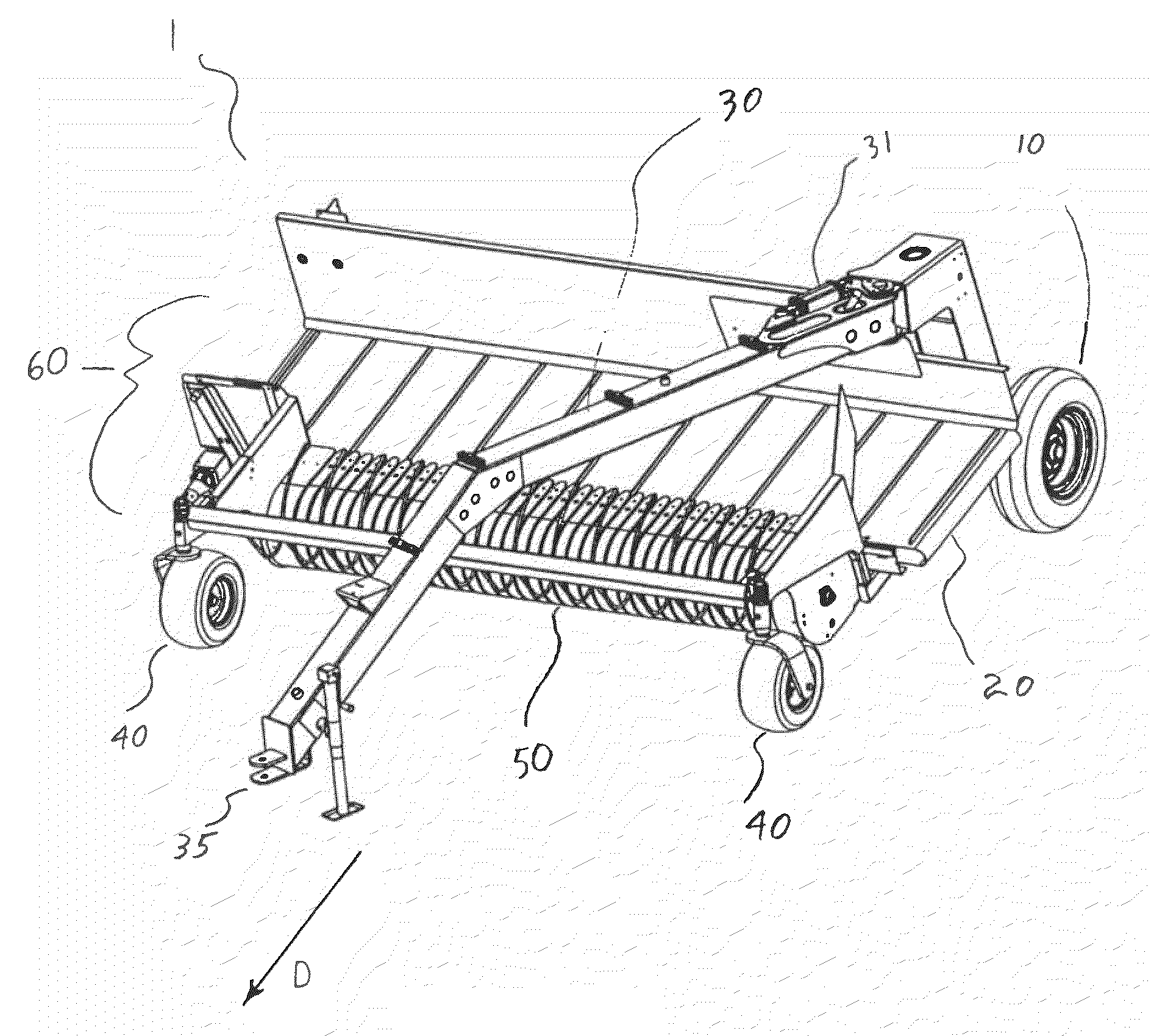 Multi-axis floating merger suspension