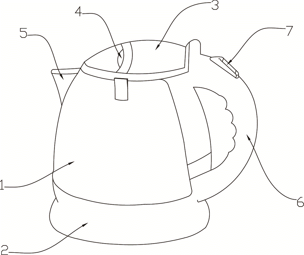 Safe electric kettle preventing risks