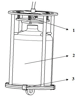 Water sampler and water sampling method used for sampling inland water