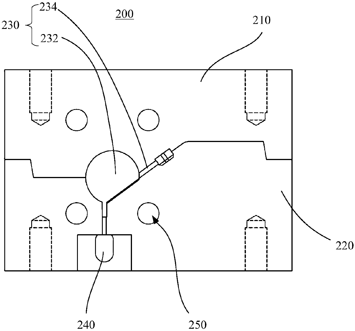 Folding type artificial vitreous body, mold and manufacturing method thereof